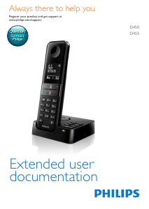 Bruksanvisning Philips D4552B Trådlös telefon
