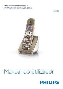 Manual Philips XL5950C Telefone sem fio