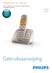 Handleiding Philips XL3902S Draadloze telefoon