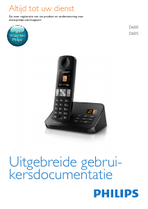 Handleiding Philips D6052B Draadloze telefoon