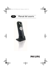 Manual de uso Philips VOIP0801B Teléfono inalámbrico