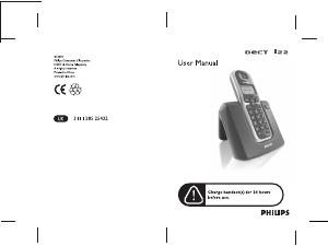 Bruksanvisning Philips DECT1224S Trådlös telefon