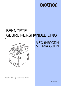 Handleiding Brother MFC-9460CDN Multifunctional printer