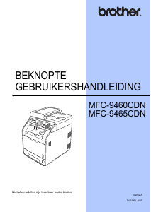 Handleiding Brother MFC-9465CDN Multifunctional printer