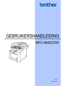 Handleiding Brother MFC-9840CDW Multifunctional printer