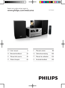 Manuale Philips DCM2020 Stereo set