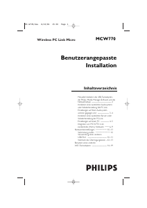 Bedienungsanleitung Philips MCW770 Stereoanlage