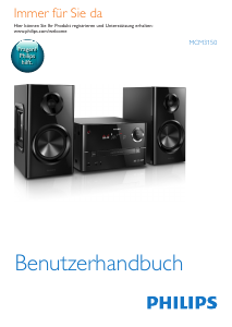 Bedienungsanleitung Philips MCM3150 Stereoanlage