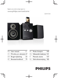 Manuale Philips DCM3100 Stereo set