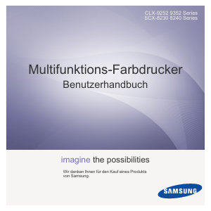 Bedienungsanleitung Samsung MultiXpress 8240NA Multifunktionsdrucker