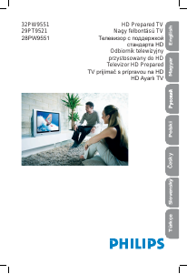 Manuál Philips 32PW9551 Televize