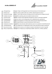 Manuale Trio 6380031-07 Lentin Lampada