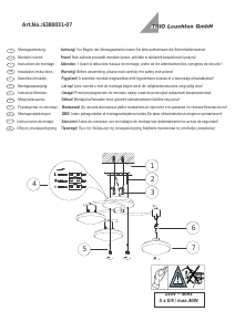 Manuale Trio 6380031-08 Lentin Lampada