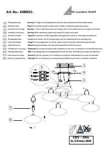 Manuale Trio 6380051-07 Lentin Lampada