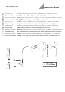 Manuale Trio 8911211-07 Ligara Lampada