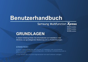 Bedienungsanleitung Samsung Xpress M2875FD Multifunktionsdrucker