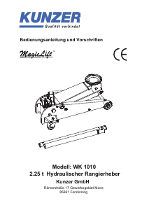 Bedienungsanleitung Kunder WK 1010 Wagenheber