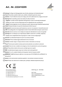 Руководство Trio 222410205 Escalate Светильник