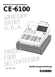 Bedienungsanleitung Casio CE-6100 Registrierkasse