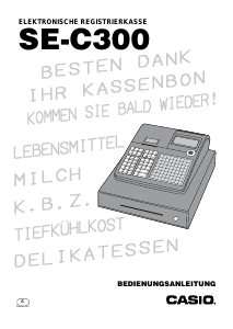 Bedienungsanleitung Casio SE-C300 Registrierkasse