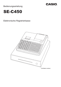 Bedienungsanleitung Casio SE-C450 Registrierkasse