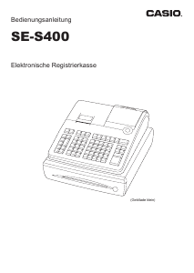 Käyttöohje Casio SE-S400 Kassakone