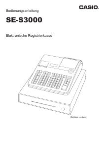 Bedienungsanleitung Casio SE-S3000 Registrierkasse