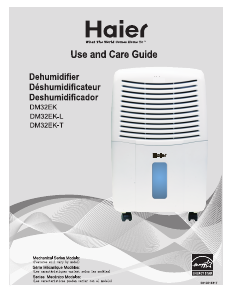 Manual de uso Haier DM32EK Deshumidificador