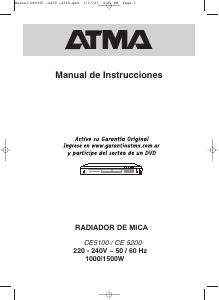 Manual de uso Atma CE5100 Calefactor