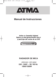 Manual de uso Atma CE5200 Calefactor