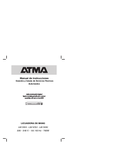 Manual de uso Atma LM5050 Batidora de mano