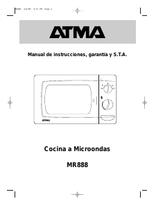 Manual de uso Atma MR888X Microondas