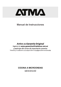 Manual de uso Atma MD930GXE Microondas