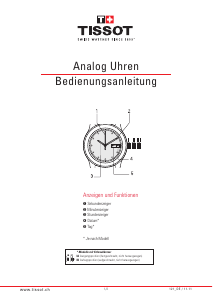 Bedienungsanleitung Tissot 121 Analog Armbanduhr