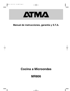 Manual de uso Atma MR806 Microondas