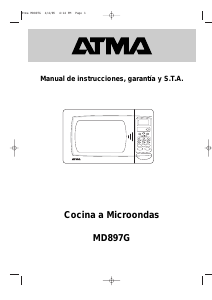 Manual de uso Atma MD897G Microondas