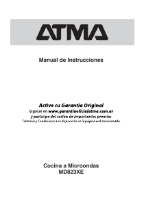 Manual de uso Atma MD823XE Microondas