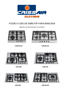 Manual Crissair CCB 102 Placa