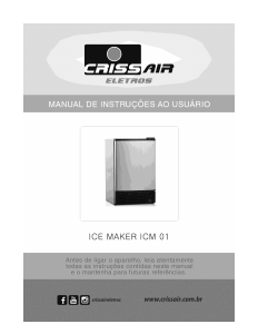 Manual Crissair ICM 01 Máquina de fazer gelo