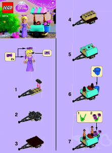Manual Lego set 30116 Disney Princess Rapunzels market visit