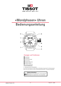 Bedienungsanleitung Tissot 133 Lunar Phase Armbanduhr