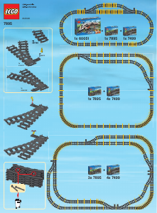 Instrukcja Lego set 7895 Trains Zwrotnica kolejowa