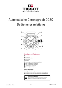 Bedienungsanleitung Tissot 136 Automatic Chronograph COSC Armbanduhr