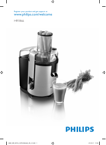 Manual Philips HR1866 Juicer