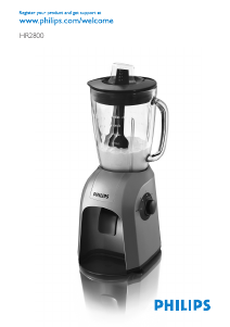 Kullanım kılavuzu Philips HR2800 Blender