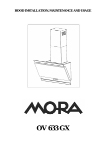 Instrukcja Mora OV 633 GX Okap kuchenny