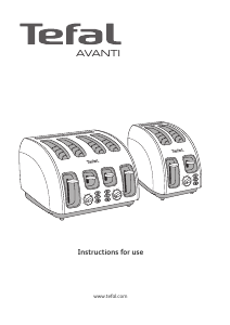 사용 설명서 테팔 TT562E10 Avanti 토스터