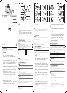 Manual de uso Philips HR1858 Licuadora