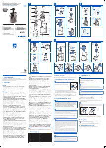 Manual de uso Philips HR1883 Licuadora