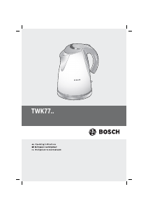 Manual Bosch TWK7704RU Kettle